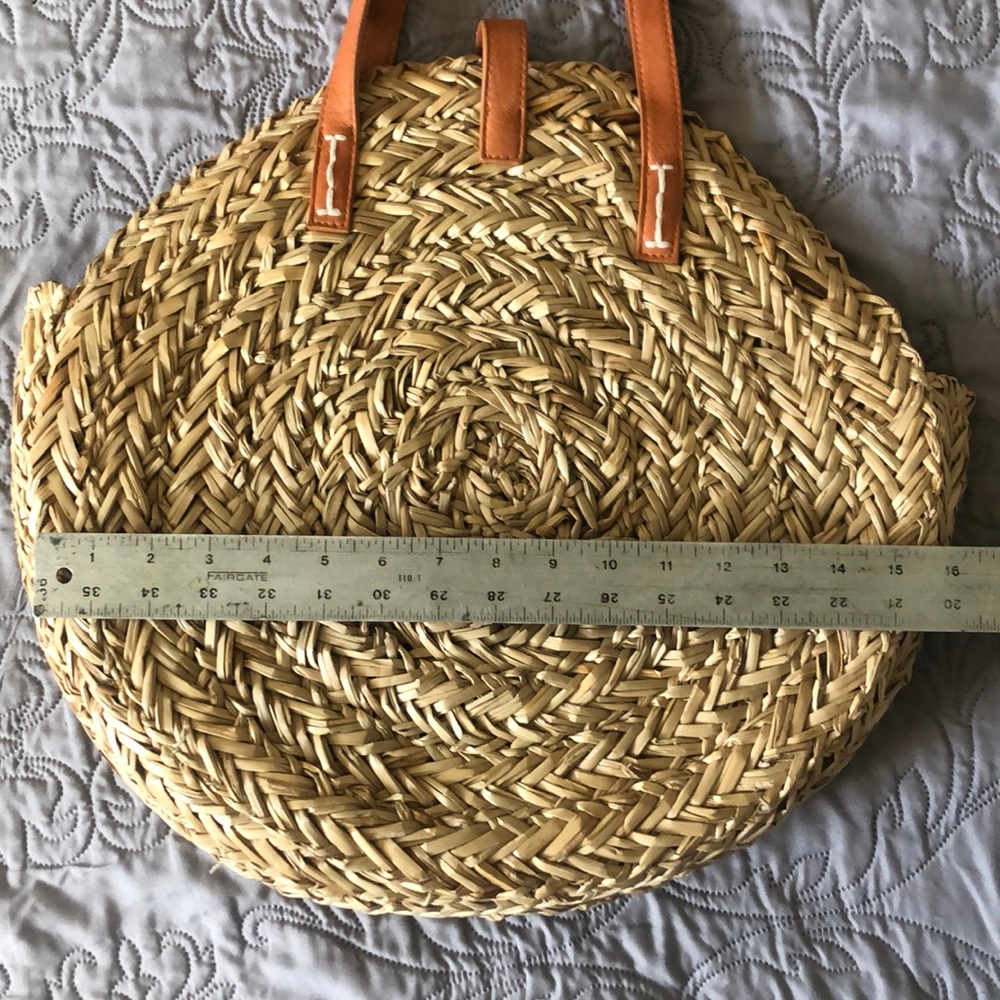 Universal Thread Straw Natural Purse Handbag - image 7